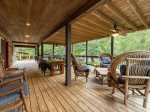 The River House: Entry Level Deck Living Area